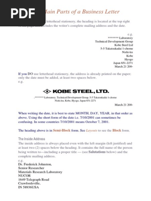 Business Letter