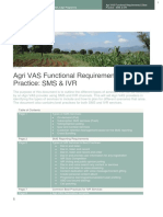Agri VAS Functional Requirements & Best Practice: SMS & IVR