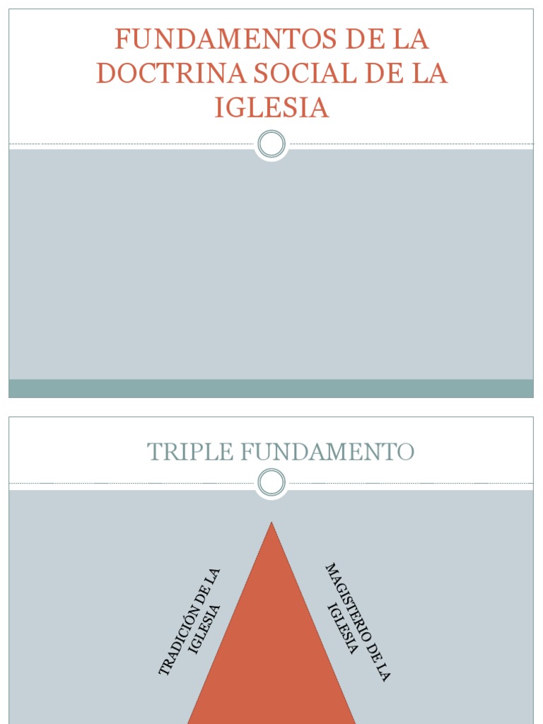 Fundamentos de La Doctrina Social de La Iglesia | PDF | Comportamiento ...