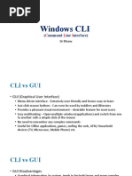 Windows CLI: (Ommand Ine Nterface)