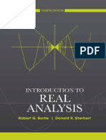 G. Bartle, R. Sherbert, "Introduction To Real Analysis