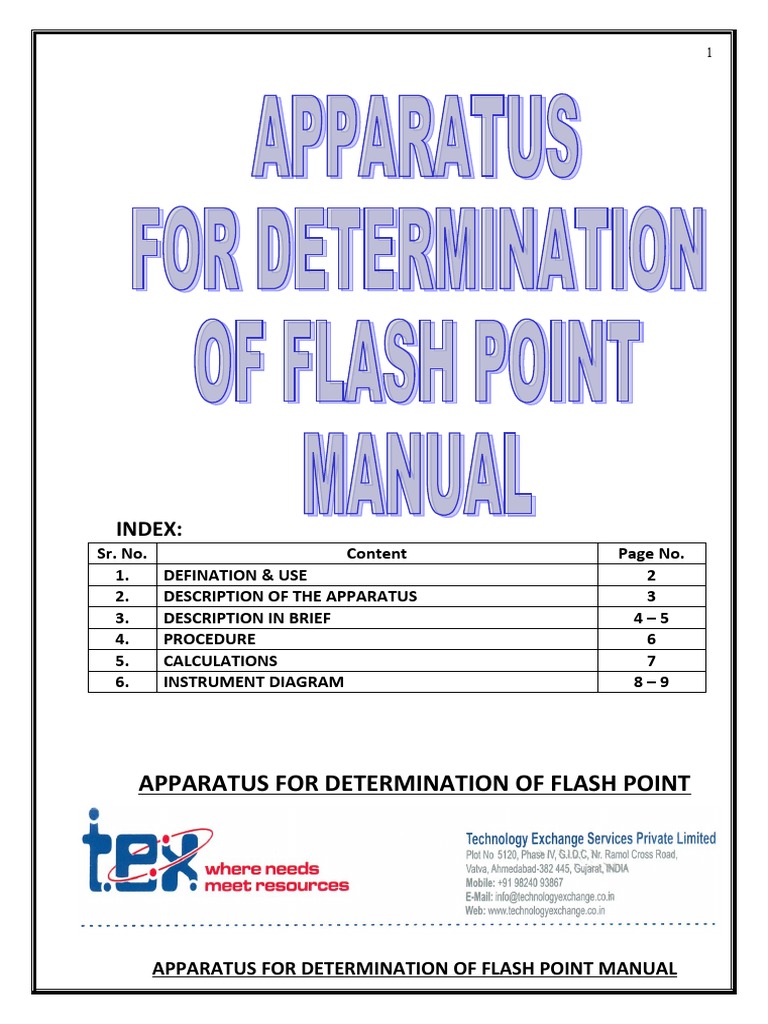 Flash Point Apparatus | PDF | Shutter (Photography) | Thermometer