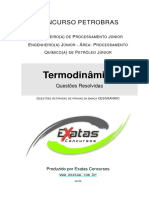 Amostra Petrobras Engenheiro Processamento Quimico Petroleo Termodinamica