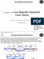 ECL-Process Magnetic Separator Motor Failure: Motor Speed Control Drive Installation