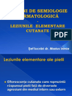 Curs 2 - Leziunile Elementare Cutanate (1)