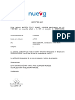 Certificado de Afiliacion