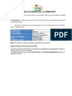 Extract of House Site or D Form Patta-User Manual For Kiosk Ver 1