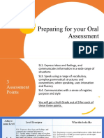 3.1 Preparing For Your Oral Assessment