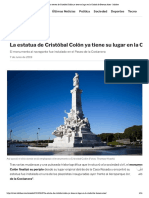 0 La Estatua de Cristóbal Colón Ya Tiene Su Lugar en La Ciudad de Buenos Aires - Infobae