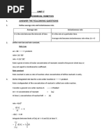 KINETICS Practice Problems and Solutions | PDF | Chemical Kinetics ...