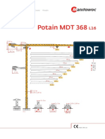 Potain Tower Crane Trolley Boom Top Slewing MDT 368 L 16 Alle (Eb5)