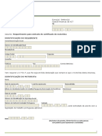 Requerimento A Dirigir À ACT de Declaração para Efeito Emissão de Certificado Motorista