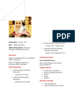 Faculty Profile-Farah Nazeer