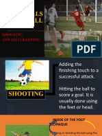 Basic Skills in Football Shooting and Goalkeeping