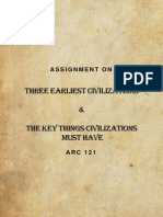Three Earliest Civilizations & The Key Things Civilizations Must Have