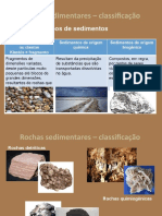 Rochas sedimentares – classificação