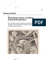 Bach, Borges, Escher y La Belleza Fractal de La Naturaleza - El Hacha de Piedra - Ciencia - EL PAÍS