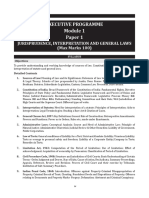 Executive Programme Paper 1: Jurisprudence, Interpretation and General Laws (Max Marks 100)