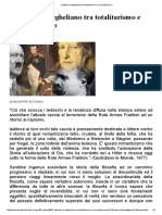 L’Idealismo Hegheliano Tra Totalitarismo e Comunitarismo