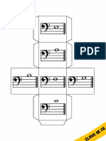 Dado Musical Imprimir Clave de Fá PDF