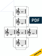 Dado Musical Imprimir Clave de Sol - PDF