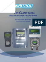 EK-LAMP 1200A: Instruction Manual Ultrasonic Clamp-On Flow Meter