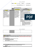 Lesson Plan # - 3 - : Learning Goal/Target Skill