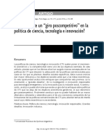 Vasen, F. (2016) - Estamos Ante Un Giro Poscompetitivo en La Política de Ciencia, Tecnología e Innovación