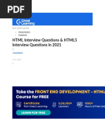 HTML Interview Questions & HTML5 Interview Questions in 2021