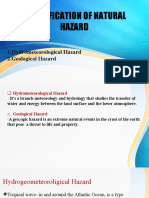 Classification of Natural Hazard