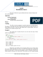 Lab-06 Miscellaneous Topics I: Objectives