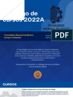 Catálogo de Cursos 2022A Precio X D