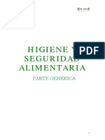 Higiene y seguridad alimentaria: manipulación de alimentos