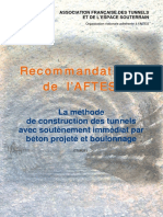 01- La Méthode de Construction Des Tunnels Avec Soutènement Immédiat Par Béton Projeté Et Boulonnage