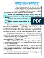 CORELAȚIA ÎNTRE CONFIGURAȚIA ELECTRONICĂ A UNUI ELEMENT ȘI LOCUL OCUPAT ÎN TABELUL PERIODIC