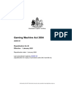 Gaming Machine Act 2004