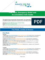 Free Meal Emergency Relief and Accommodation Guide June 2021