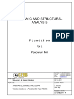 Dynamic and Structural Analysis: Foundation For A Pendulum Mill