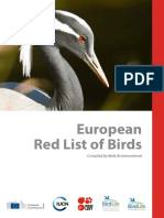 BirdLife European Red List of Birds 2021