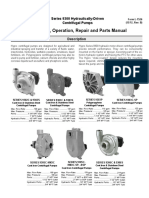 Installation, Operation, Repair and Parts Manual: Series 9300 Hydraulically-Driven Centrifugal Pumps