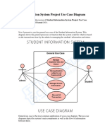 Student Information System Use Case Diagram