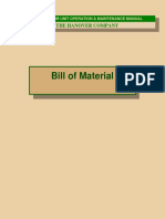 Bill of Material: The Hanover Company