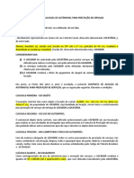 Contrato de Aluguel de Automóvel para Prestação de Serviços de Entregador