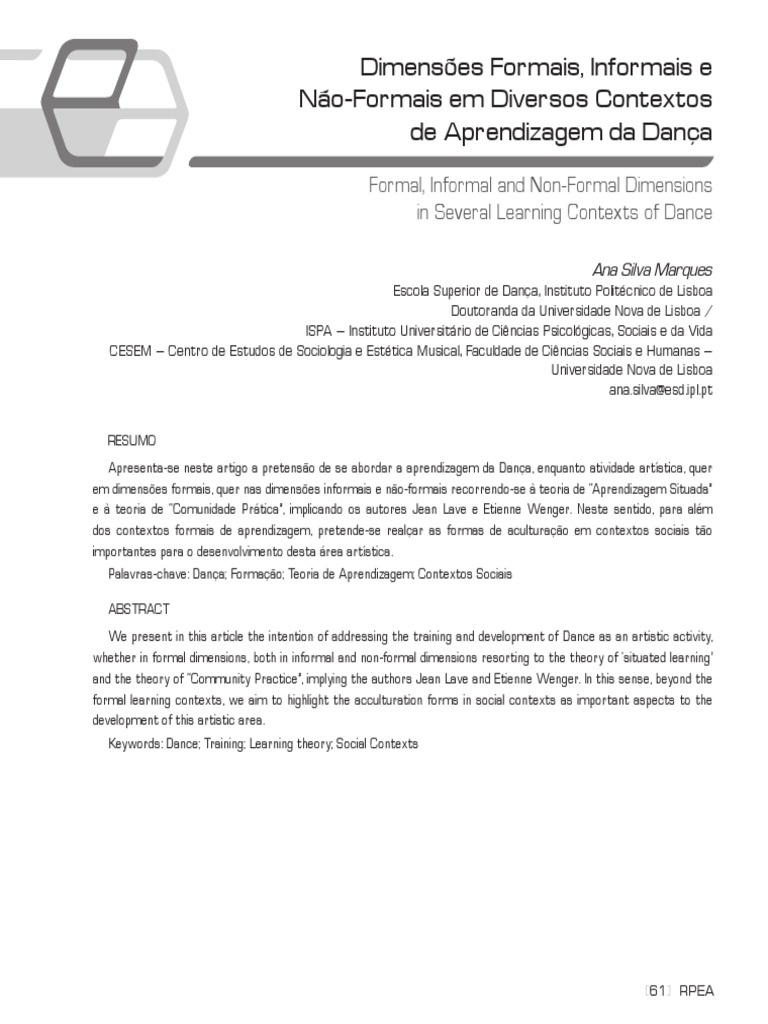 MARQUES (2015) Dimensoes - Formais - Informais - Naoformais | PDF ...