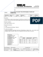 Equipment: MS Software: Procedure To Adjust The Step Range of Cmyd Key Correction