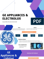 Ge Appliances & Electrolux: Case: Appliances For Sale !