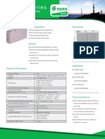 6-XFMJ Series: 6-XFMJ-100 Front-Terminal Gel Battery