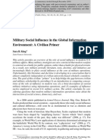 Military Social Influence in the Global Information Environment