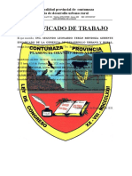 CERTIFICADO DE TRABAJO