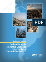 Evaluacion de La Iniciativa Ciudades Emergentes y Sostenibles Del BID